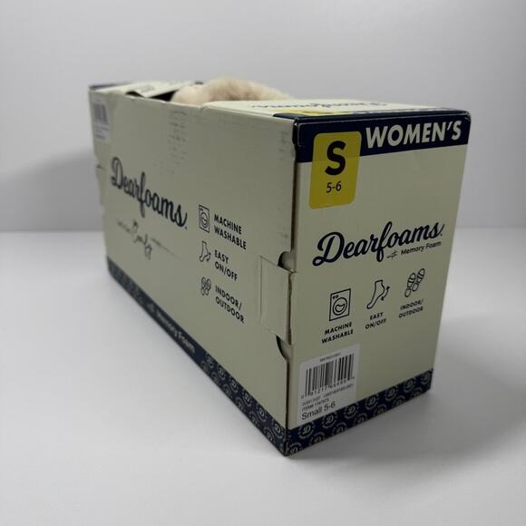 NIB • Dearfoams women’s Memory Foam Slipper Size: 5-6 - Picture 4 of 8
